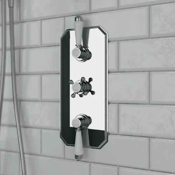 Carmel Traditional Concealed Thermostatic Shower Valve 3 Outlet