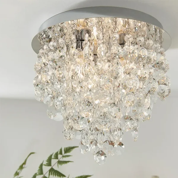 Joplin Flush Mount Bathroom Ceiling Light: 3 Bulb