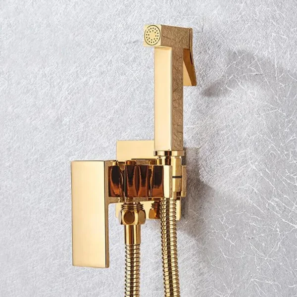 Jivana Wall Mounted Bidet Sprayer in Brushed Brass