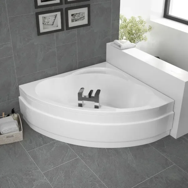Laguna Plus 1200 Corner Bath & Optional Whirlpool System